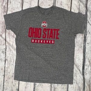 Ohio State Buckeyes OSU Champion Gray Crewneck Mens NCAA Sports Tshirt
